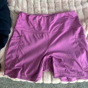 Vibrant Purple Athletic Shorts